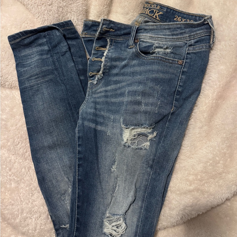 Buckle Women's Classic Blue Skinny Jeans